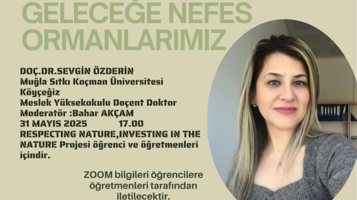 Respecting Nature Investing In THE Future isimli eTwinning Projesi Uzman daveti